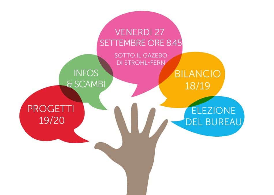 Assemblea generale 27 settembre 2019