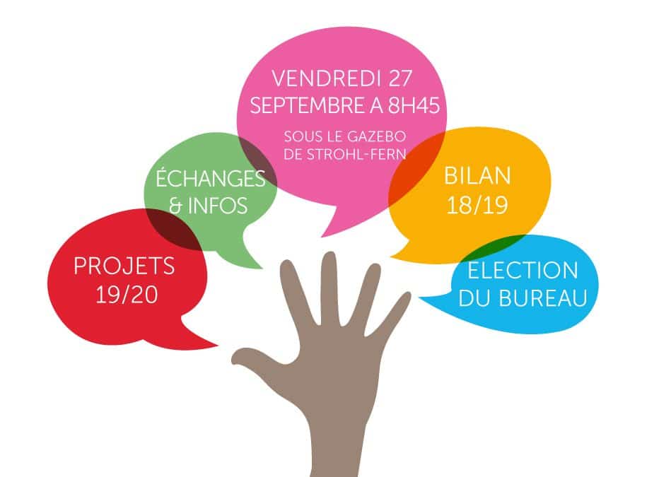 Assemblée générale 27 septembre 2019